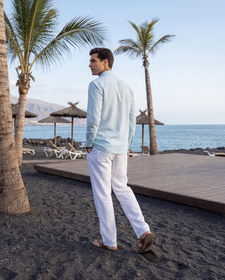 Classic Sky Blue Oxford Collar Shirt