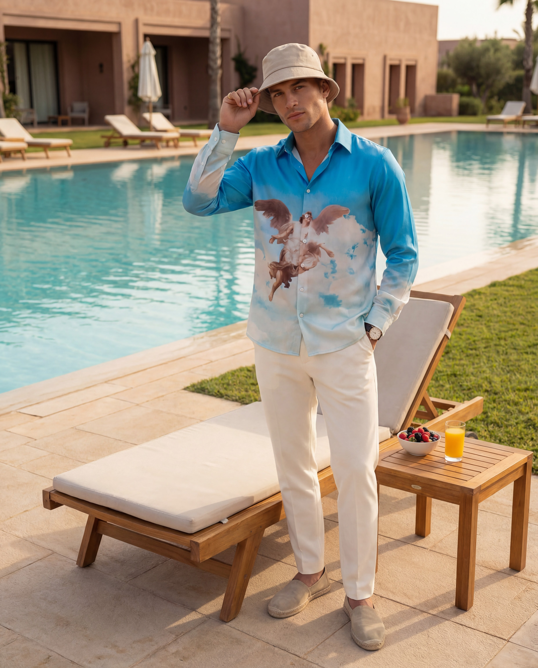 After Heaven Oxford Collar Shirt