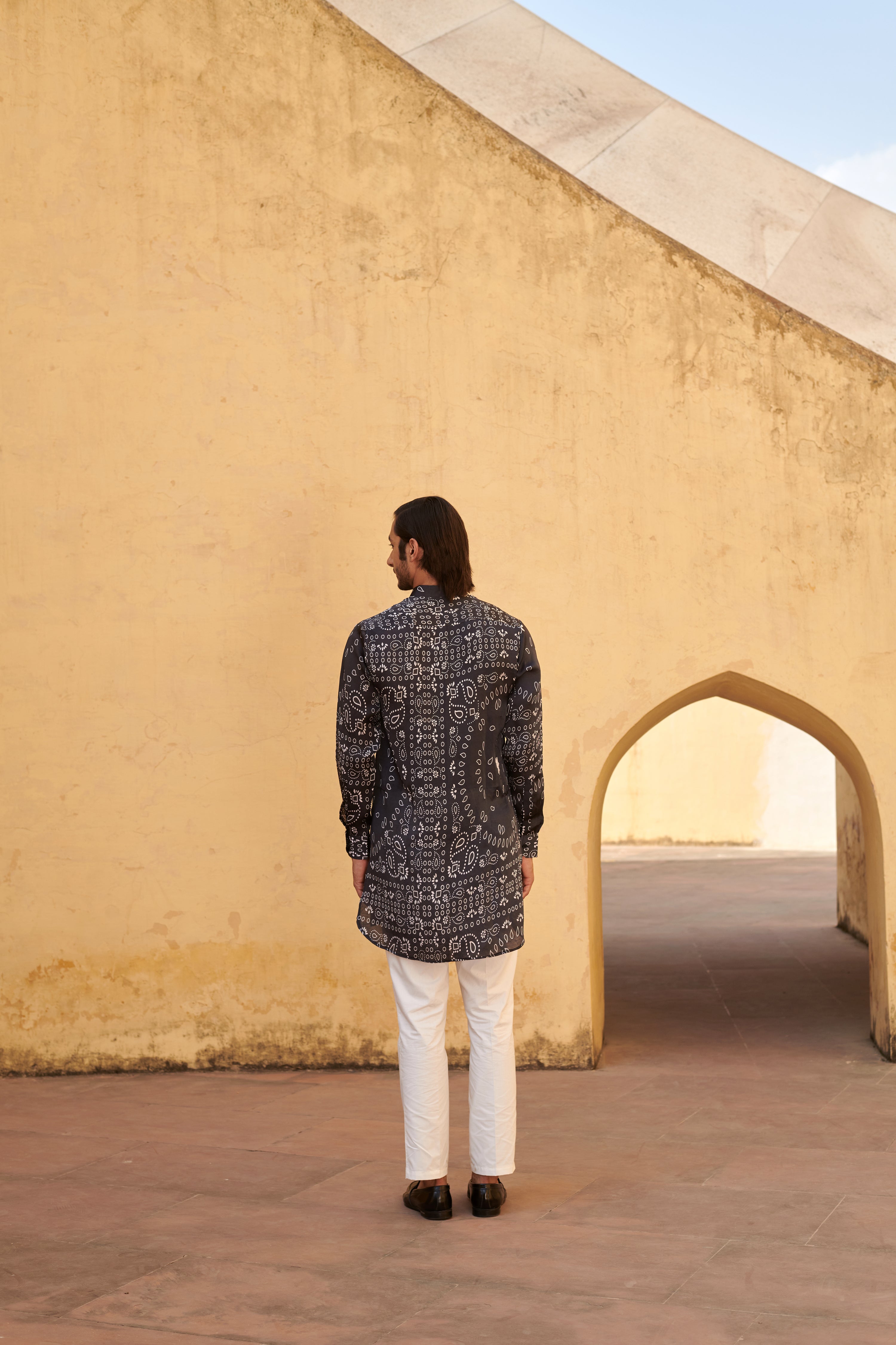 Black Bandana Ganganagery Kurta