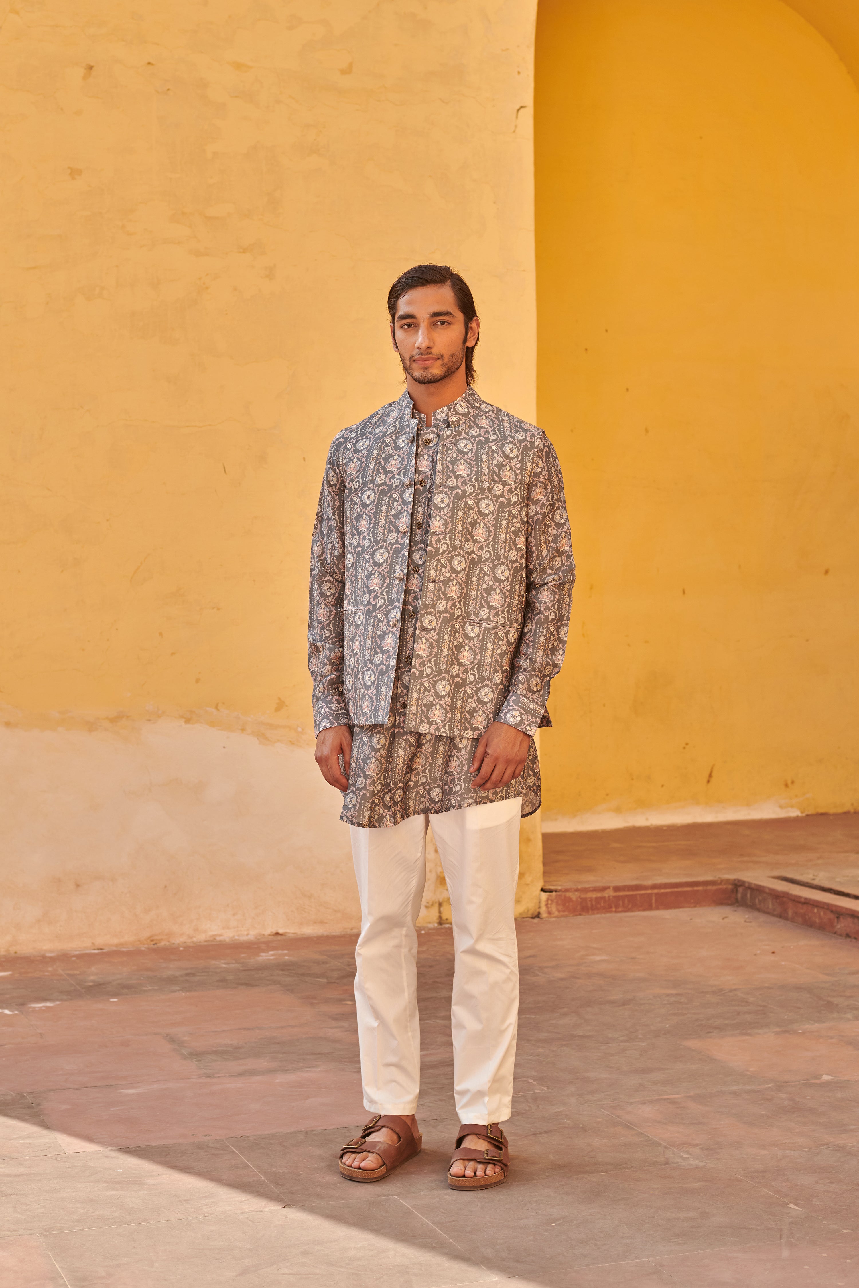 Francis Grey Kurta and Jacket Set