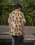 Tribal Faces Yellow Oversize Shirt