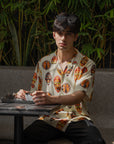 Tribal Faces Yellow Oversize Shirt