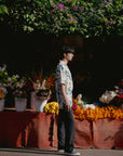 Green Leaf Floral Oversize Shirt