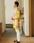 Spring Bloom Green Ganganagry Kurta