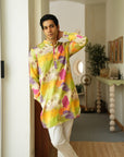 Spring Bloom Green Ganganagry Kurta