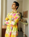Spring Bloom Green Ganganagry Kurta