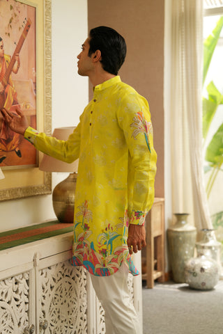 Summer Citrus Splash Ganganagry kurta