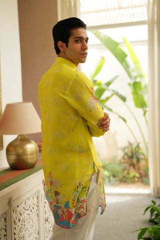 Summer Citrus Splash Ganganagry kurta