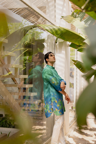 Aqua Elegance Ganganagry kurta