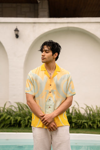 Sunwave Breeze Relaxed Fit Cuban  Shirt