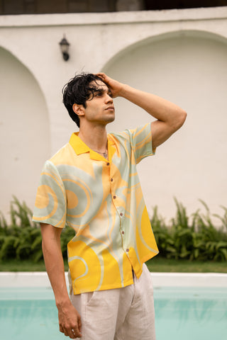 Sunwave Breeze Relaxed Fit Cuban  Shirt