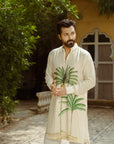 Palm Oasis Zipper Kurta