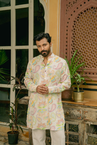 Pastel Paisley Ganganagery Kurta