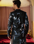 Bird Branch Blue Ganganery Kurta