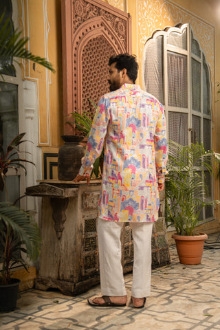 Pastel Vista Ganganagery Kurta