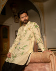 Bird Branch Cream Ganganery Kurta