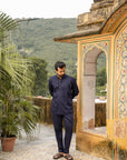 Navy Terrain Mandarin Cord Set