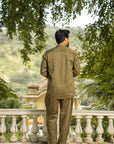 Olive Terrain Mandarin Cord Set