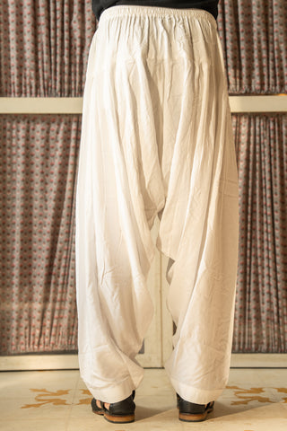 White - Patiala Pant