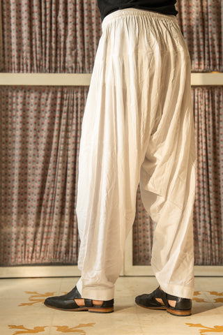 White - Patiala Pant