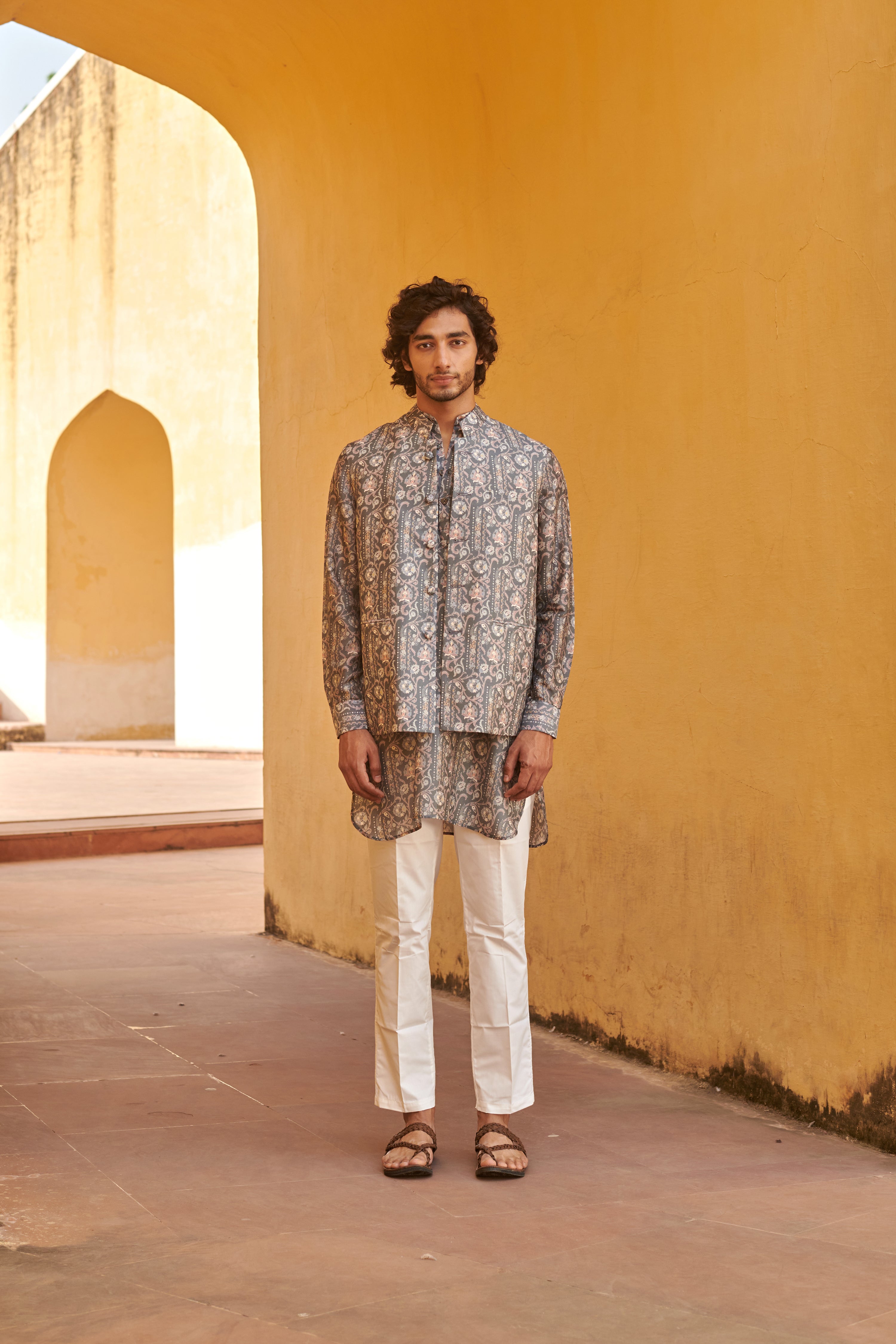 Francis Grey Kurta and Jacket Set