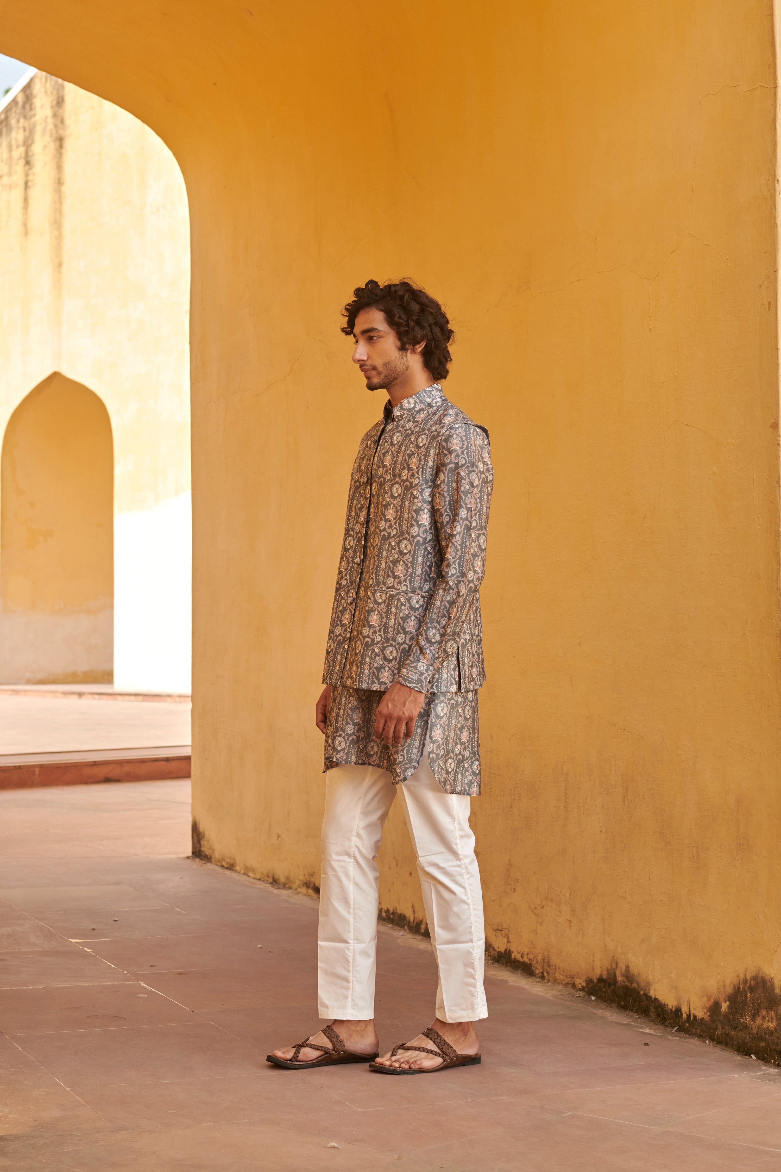 Francis Grey Kurta and Jacket Set