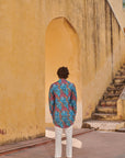 Jaco Floral Grey Kurta Jacket Set
