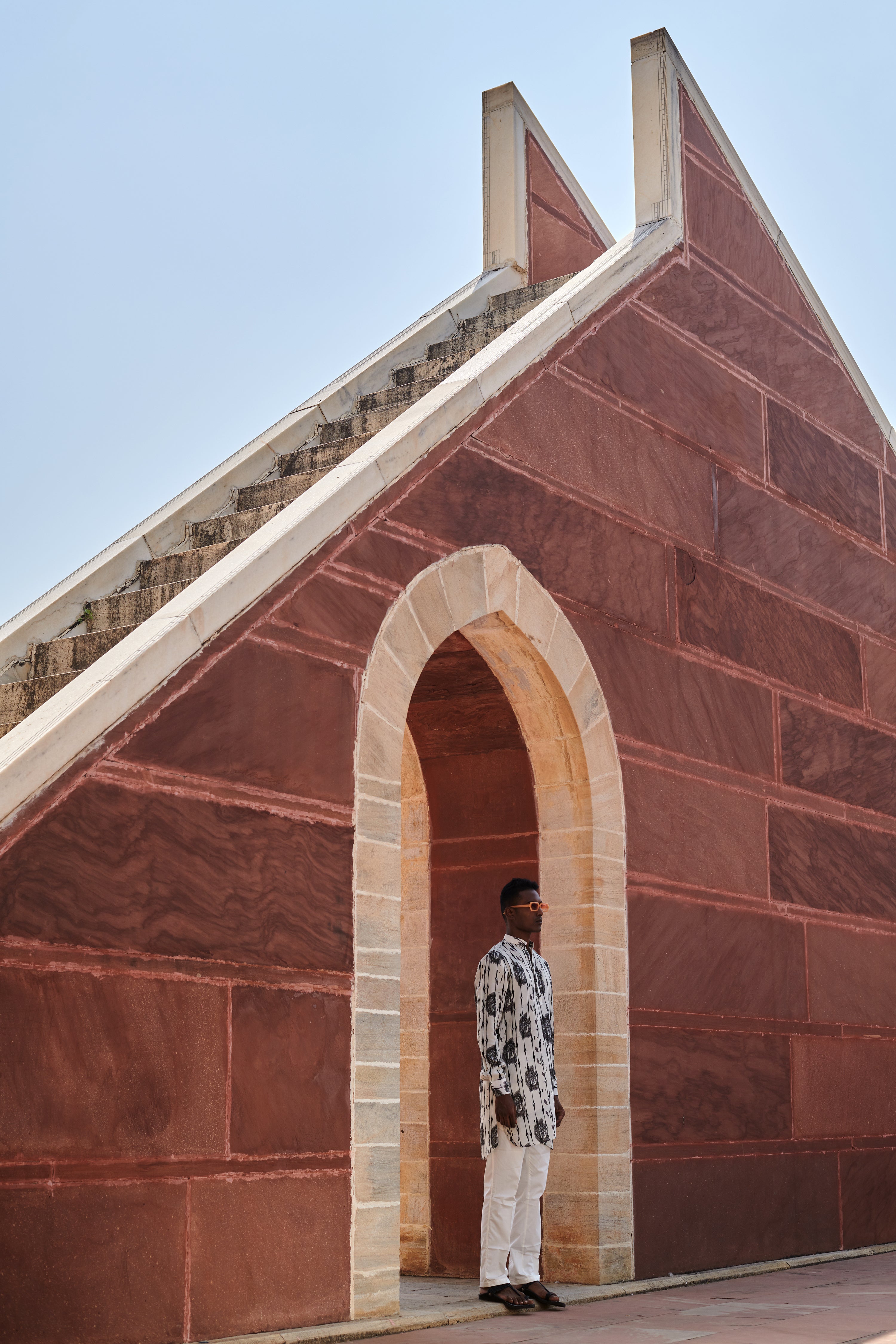 Khajuraho White Ganganagery Kurta