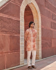 Khajuraho Orange Ganganagery Kurta