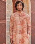 Khajuraho Orange Ganganagery Kurta