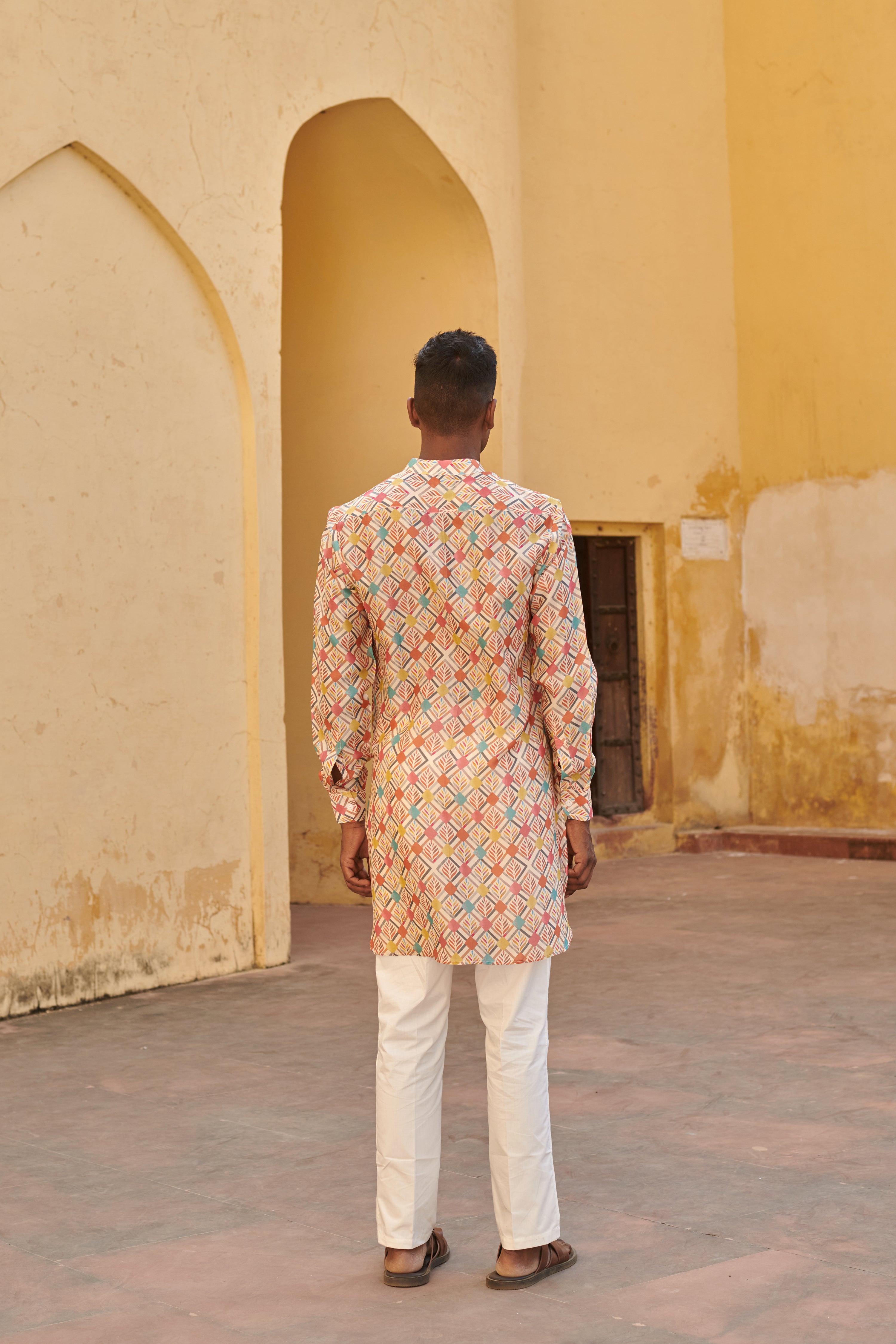 Lozenge Multicolor Ganganagery Kurta