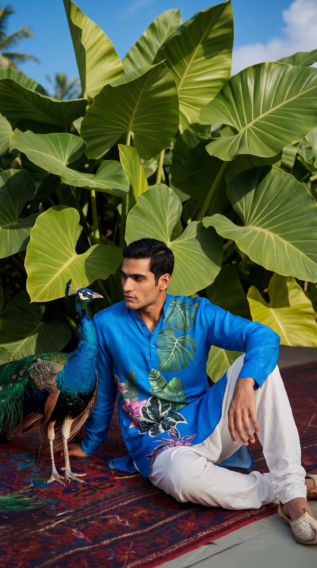 Blue Botanica Ganganagery Kurta