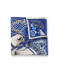 Royal Blue Stallion Pocket Square