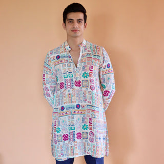White Kai  Ganganagery Kurta