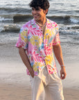 Birdsong Bliss Relaxed Fit Cuban Collar Shirt