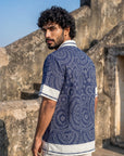 Palace Blue Relaxed Fit Cuban Shirt