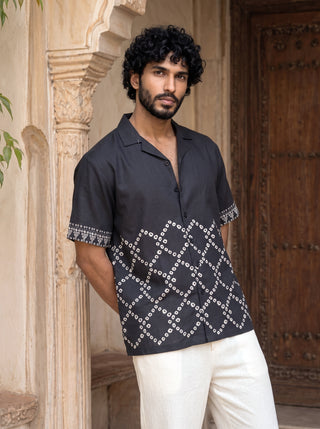 Black Nomad Relaxed Fit Cuban Shirt
