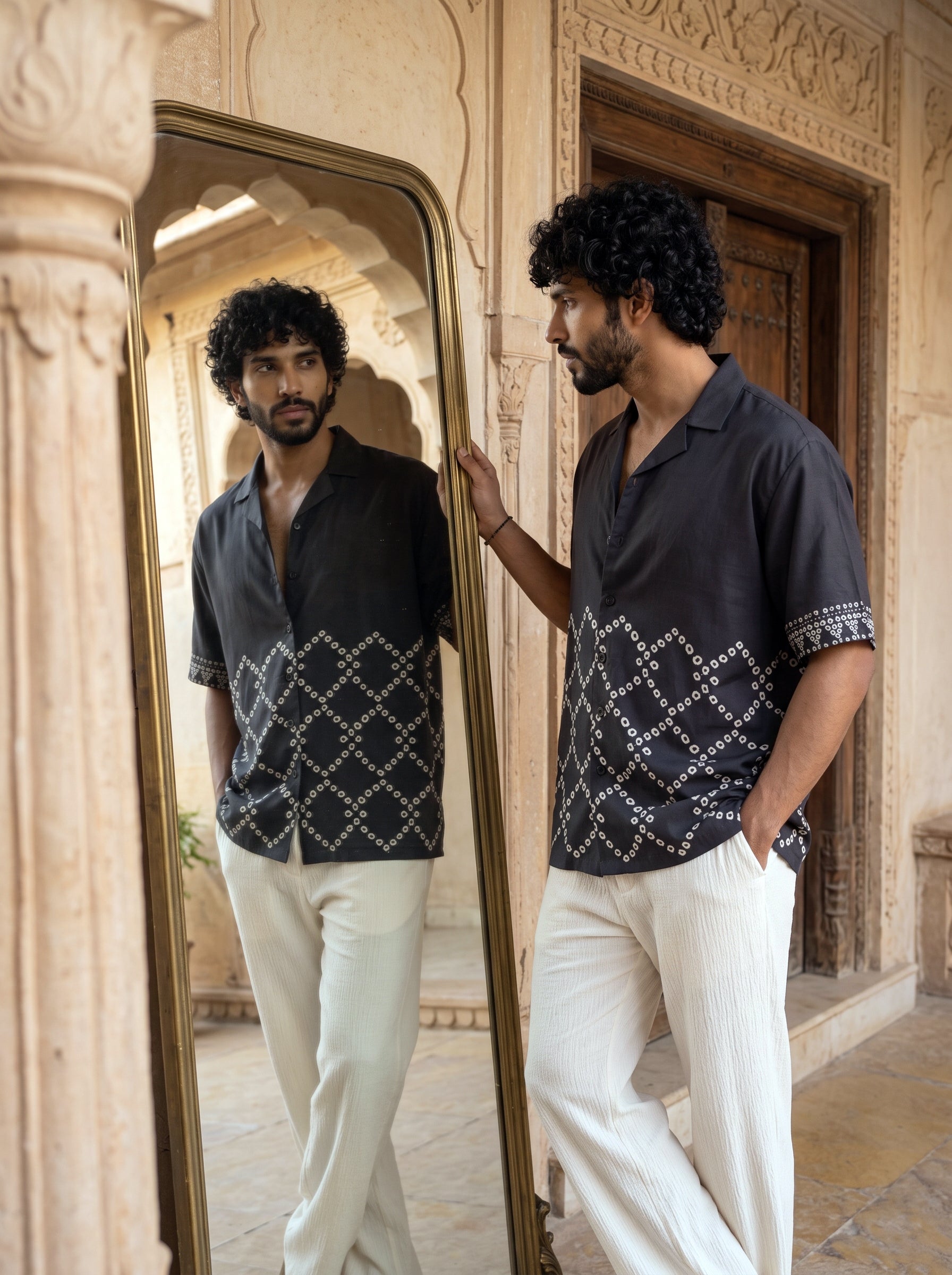 Black Nomad Relaxed Fit Cuban Shirt