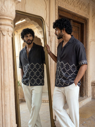 Black Nomad Relaxed Fit Cuban Shirt