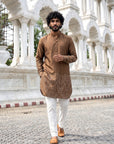 Sandstone Bandhani Ganganagery Kurta