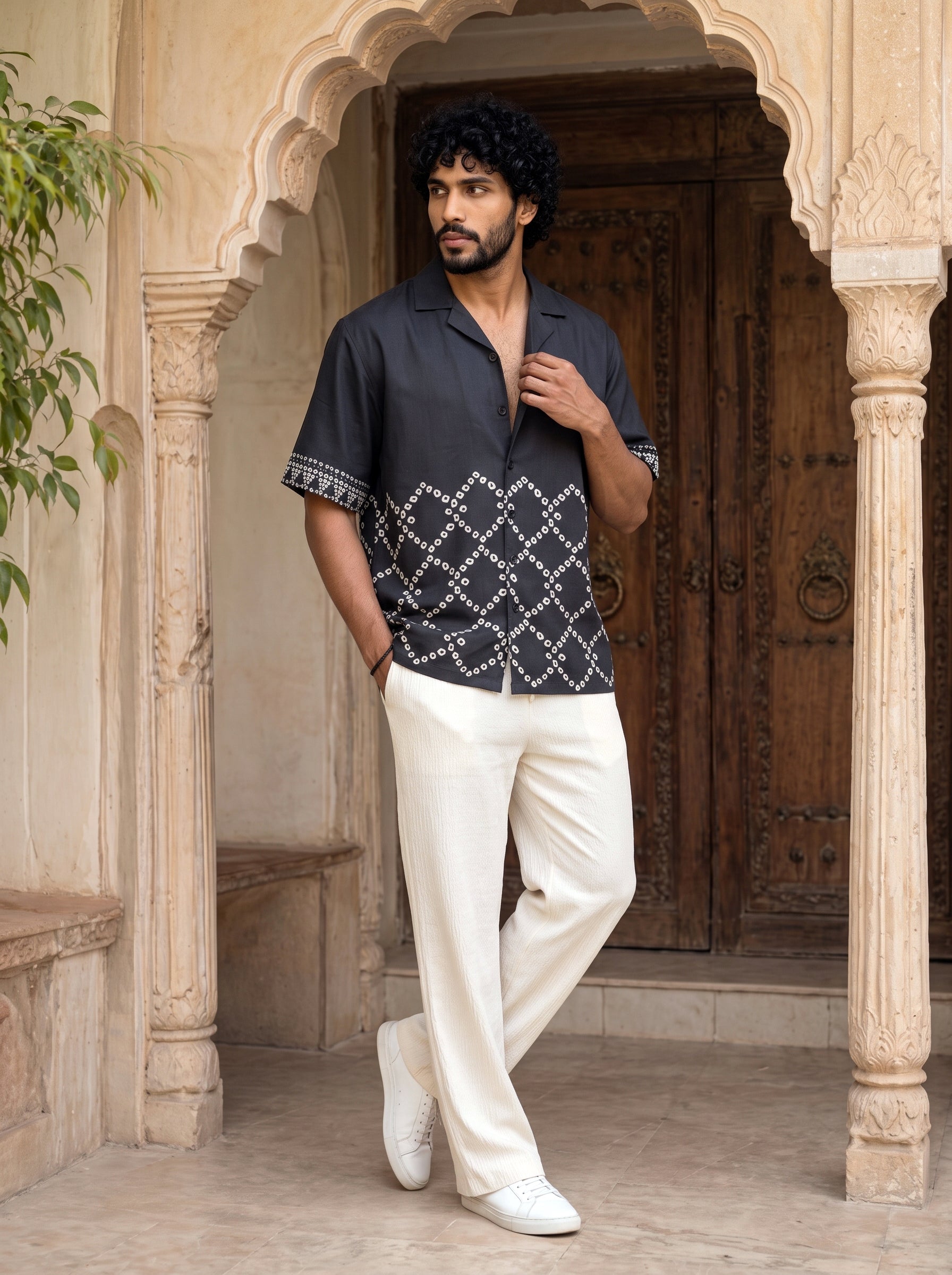 Black Nomad Relaxed Fit Cuban Shirt