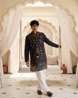 Noir Paradise Zipper Kurta