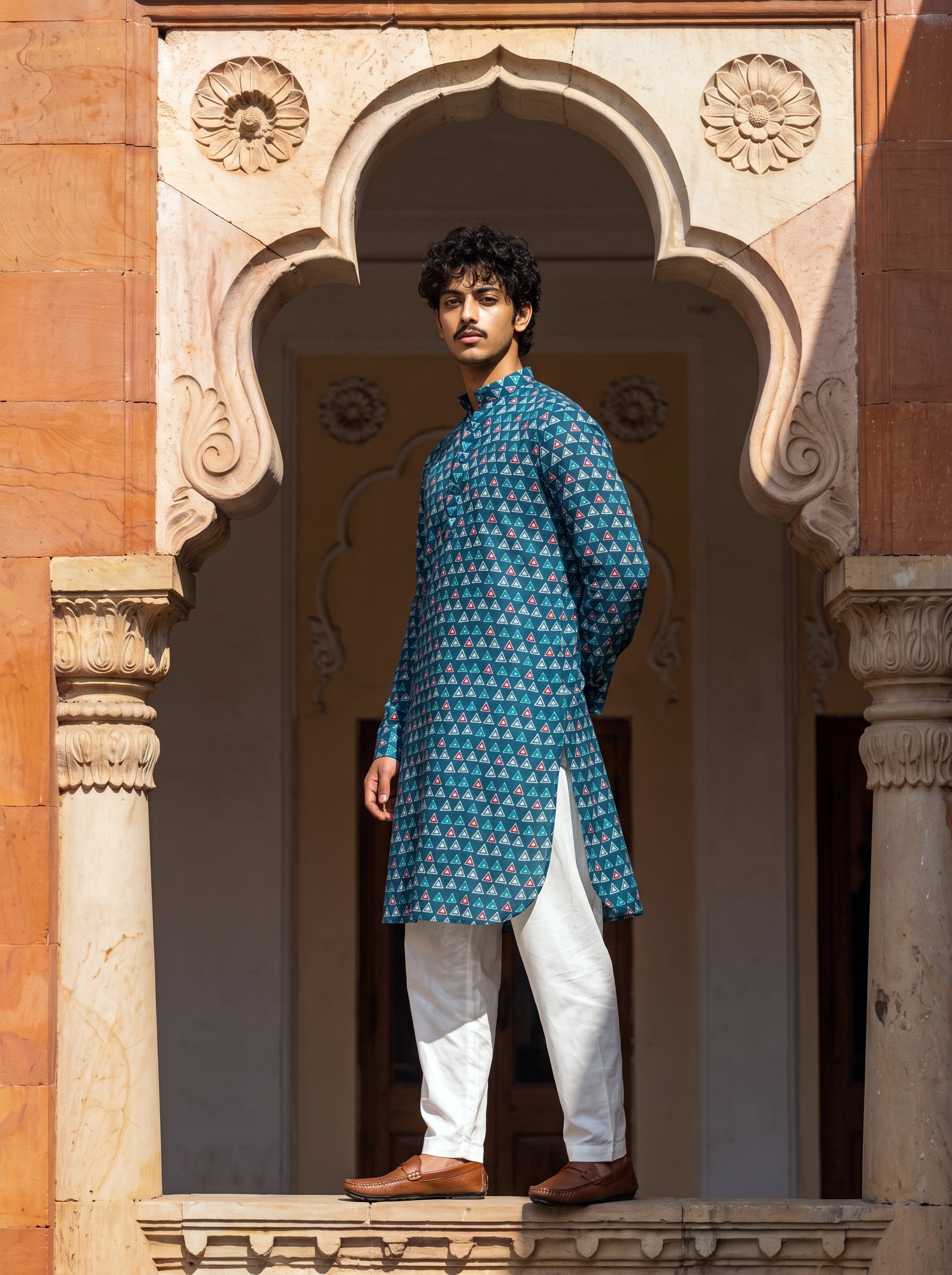 The Ocean Mosaic Ganganagery Kurta