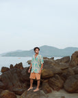 Talc floral Cream Oversize Shirt