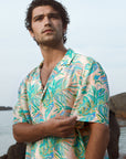 Talc floral Cream Oversize Shirt