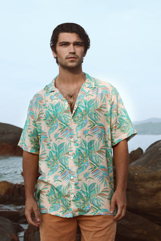 Talc floral Cream Oversize Shirt