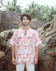 Orange Bottle Printed Oversize Shirt