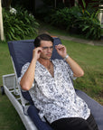 Khajuraho Abstract White Oversize Shirt