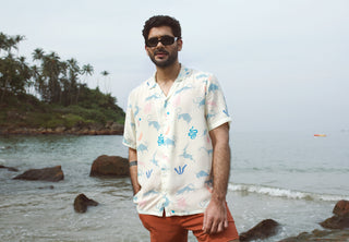 Scoth Bull Cream Oversize Shirt