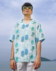 Leopard Ice White Oversize Shirt